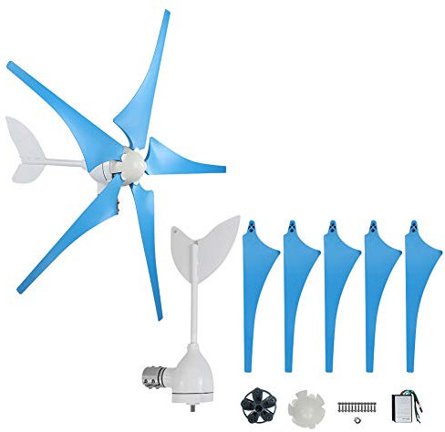 Windgenerator-Kit, Windturbinen-Generator-Kit, 5 Rotorblätter, Horizontale Achse, mit Controller-Netzteil NE100S6 (DC24V)