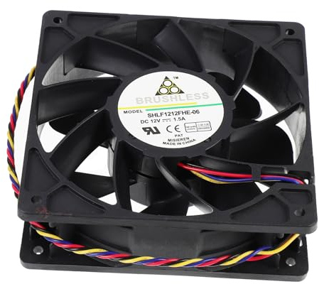 Gadpiparty 7-Blade PWM 4-Wire 12V 1.5A CPU Cooler for Computer Chassis Large Fan Blades and Easy Installation