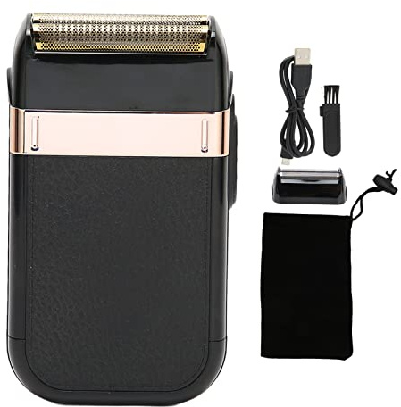 Rasoir électrique à Grille, Machine de Coupe de Cheveux, Tondeuse à Barbe électrique avec Lame Amovible pour Hommes, Rasage Sec/humide