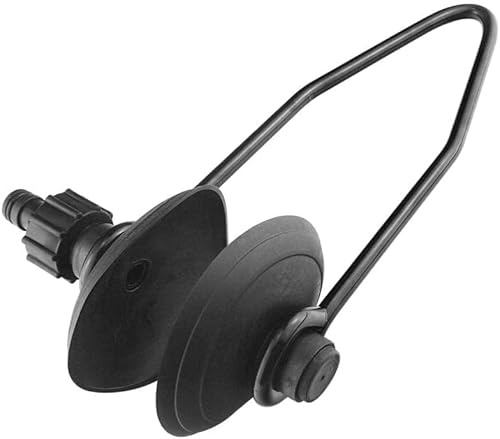 Zodazoqa Boat Motor Flusher Engine Ear Muffs Engine Flush, Single tube | Circular, Black, Quick & Secure Connection, Outboard Quick Connect Flush Kit, Outboard Engine, Outboard Garden Hose
