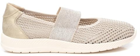 XTI - Bailarinas Mujer Oro - Calzado Cómodo y Versátil - Moda Casual - Modelo 14402501 (Talla 39)