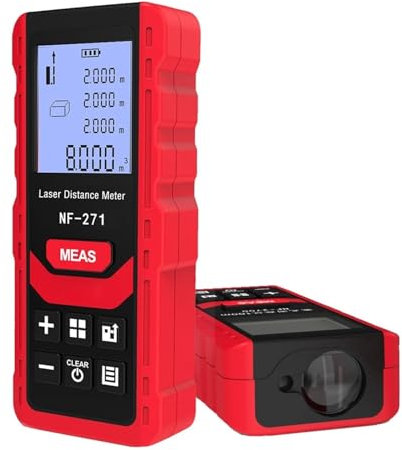 Laser Distance Meter 40M 80M Rangefinder Tape Range Finder Measure Device Digital Ruler Test Tool(NF-271-40m)