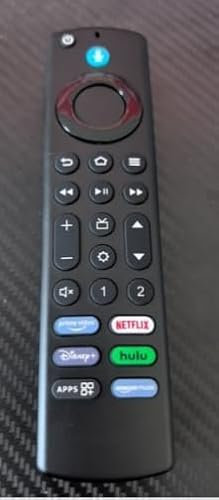 Telecomando Vocale Sostitutivo(4 Gen) Compatibile per Amz Fir-e TV Stick 2nd Gen e 3rd Gen,Lite,4K,4K Max,Smart TV Cube 2nd e 3rd Gen, Con Funzione Bluetooth e 6 Tasti di Scelta Rapida