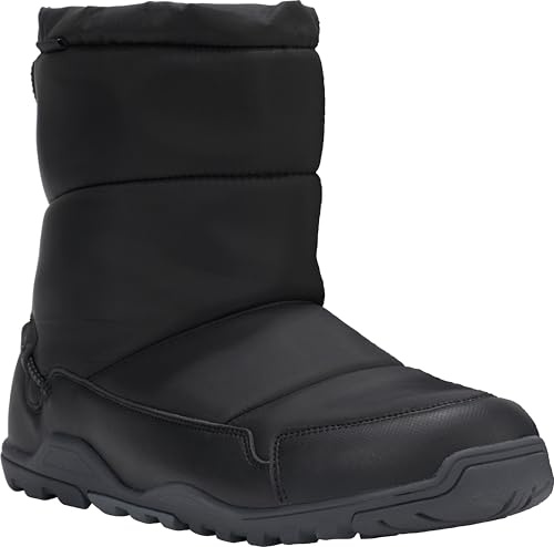 Xero Shoes Men's Alpine Pull-On Barefoot Snow Boots, Black, 12