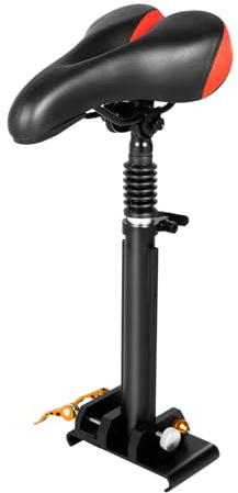 Asiento de scooter eléctrico universal, altura ajustable, sillín de 45 – 65 cm, poliuretano + cojín de aluminio con diseño transpirable, montaje sin taladros para Xiaomi M365/M365 Pro, 1,6 kg