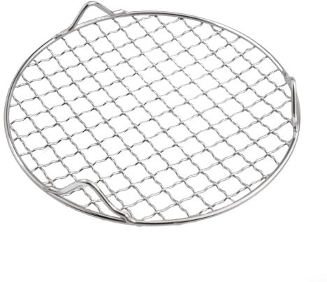 Grille de refroidissement ronde de qualité professionnelle en acier inoxydable 201 pour tous vos besoins de cuisson, de grillades et de refroidissement (18 cm)