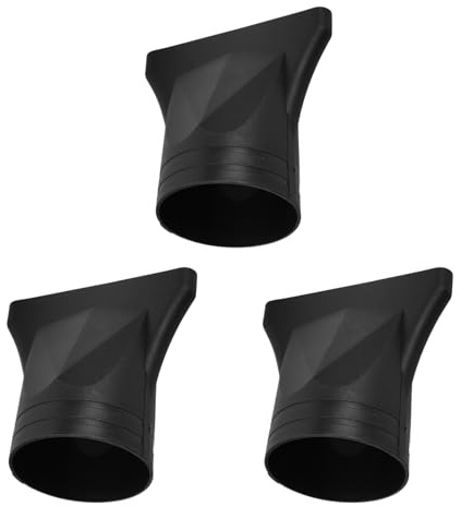 LALADEFIEE Ugello Per Asciugacapelli 3 Pezzi, Accessorio Concentratore in Plastica Resistente Al Calore, Compatibile Asciugacapelli Da Salone Per Styling Professionale Chioma Ricci