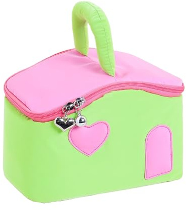 Reise Make Up Tasche | Hausförmige Kosmetiktasche Reise Necessaire,Praktische Toilettentasche Für Pendeln, Schminktisch, Dusche, Reisen, Badezimmer, Fitnessstudio