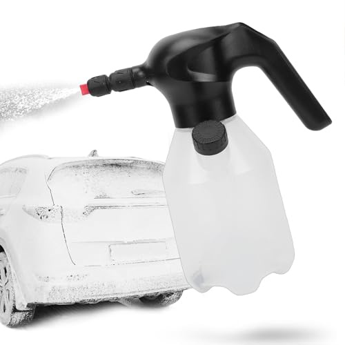 VELATEMOR Pulvérisateur de Mousse électrique, à Mousse de Pulvérisation pressurisé sans Fil Rechargeable Portable, Facile à Démonter et à Nettoyer, pour le Lavage de Voiture et le Jardin (WHITE)