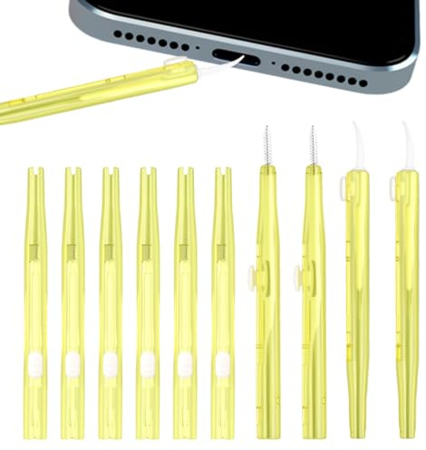 10PCS Phone Cleaning Kit with Dual-Ended Brushes iPhone Cleaning Kit for Charging Port and Speaker Phone Port Cleaner Kits Includes Soft Bristles & Hook Tool Portable USB C Cleaner Kits