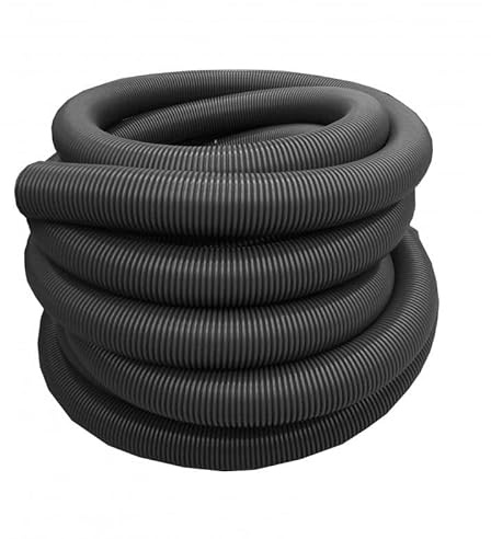 Skemi Italia | Tubo Corrugato CAVIDOTTO Nero Doppia Parete 75 mm | in Polietilene HD | per Protezione Cavi Elettrici | Rotolo da 50 m.