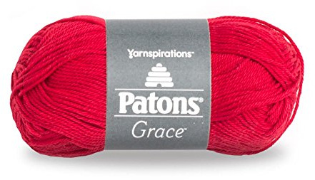 Patons Grace Yarn, 1.75 oz, Cardinal, 1 Ball
