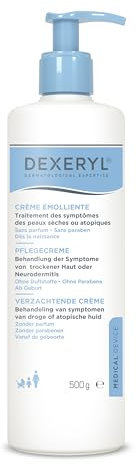 Dexeryl Creme 500g: Pflege und Schutz für trockene Haut insbesondere bei verschiedenen Hauterkrankungen wie Neurodermitis. Parfümfrei und ohne Parabene