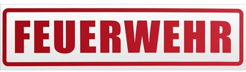 Kiwistar Feuerwehr 1 Magnetschild Schild magnetisch - - Magnetfolie für Auto PKW Kfz