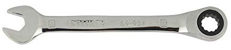 STANLEY STMT89934-8B - Llaves de trinquete reversibles de acero inoxidable combinadas de 8 mm (plata)