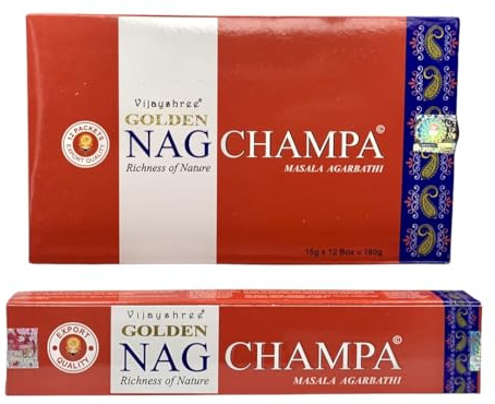 Vijayshree Lot de bâtonnets d'encens 12 paquets de 180 bâtonnets de 15 g env.