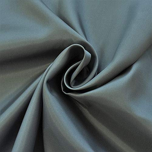 STOFFKONTOR Acetat Taft Futterstoff Stoff - Meterware, anthrazit - zum Abfüttern von Oberbekleidung und zur Dekoration