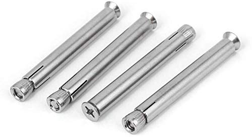 VALINK Venus 10 Stück Edelstahl M6/M8/M10 Gewinde Lange Senkkopf Flachkopf Expansion Schrauben, Hardware Ankerbolzen für Heimbedarf