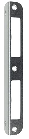 SN-TEC Zimmertür Winkelschließblech S401 Links/Rechts verwendbar 170x20x20x1,5mm geeignet z.B für BKS Schlösser 0215, 0415, 0515 (Stahl Nickel Silber)