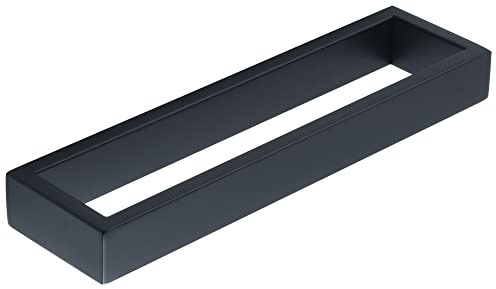 Sayayo Matte Black Towel Bar for Bathroom, 10 Inch Hand Towel Holder Wall Mount Square Towel Ring SUS304 Stainless Steel Towel Rack