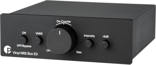 Pro-Ject Vinyl NRS Box S3, Rauschunterdrückung mit De-Crackle-Funktion zur Reduzierung von Klicks und Knacksern (Schwarz)