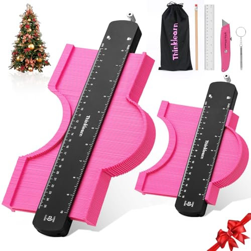 Konturenlehre (25,4 + 12,7 cm), Profil-Duplikator mit Schloss, Konturmarkierungswerkzeug für Holzbearbeitung, Boden/Teppich/Fliesen Verlegung