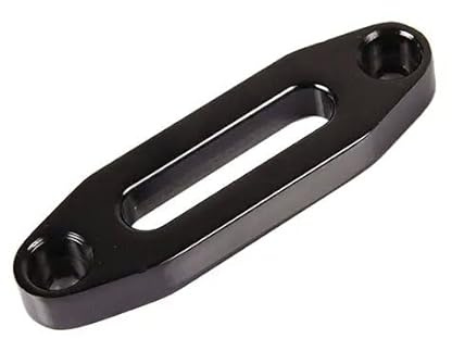 STANDOUTELROAL (Black) Hawse Style Winch Fairlead, Car Hawse Winches Fairlead for Automotive Anchor Cables ATV 3000-4000 lb Winch,4.88 inch (124mm) Mount Smooth