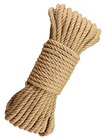 KONTONTY Cuerda de Sisal para Rascar Gatos de 25m para Decoración y Bricolaje, Cuerda Gruesa para Manualidades y Decoración de Muebles en Proyectos DIY
