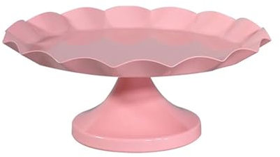 JMORCO Alzatina per Dolci Vassoio for Torta Rosa Romantico Oggetti di Scena for Matrimoni Cremagliera for Torta in Ferro Decorazione for Tavolo da Dessert Vassoio for Snack Rosa(Pink B)