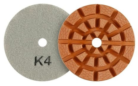 GIKKEPXKL Polishing Pads 2PC 4Inch 100mm 4 Step Dry/Wet Diamond Polishing Pads For Granite Floor Floor Grinding Machine Abrasive Tool Grinding Tools(K4)