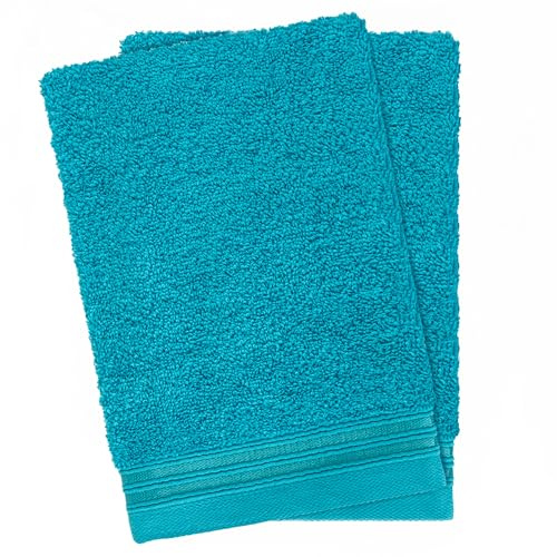 Hammetex Gants de Toilette Lot de 2 15x22 cm, 100% Coton Éponge | Certifié OEKO-TEX, doux et résistant, éponge, pour la salle de bain, visage & corps, idéal pour bébé & famille
