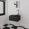 Sufrk Conjunto de Muebles de baño con Lavabo y Grifo 4 Piezas Muebles de baño Conjunto Muebles de baño Negro