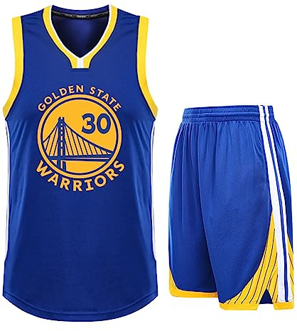2 Stücke Kinder/Erwachsener Basketball Jersey Shirt und Shorts, Kinder/Erwachsener Basketball ärmellose Anzug # 30 Basketball Jersey & Basketball Shorts