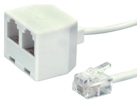 Brightium Cavo telefonico a 4 conduttori, colore avorio, flessibile e resistente, ideale per collegamenti domestici e piccoli uffici.