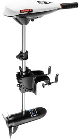 Electric Trolling Motor, 12V 65LBS Thrust Outboard Motor Transom Mount Trolling Outboard Motor 660W 1420RPM Battery-Powered Outboard Engine for Fishing Boats, Dinghies, and Inflatable Boats