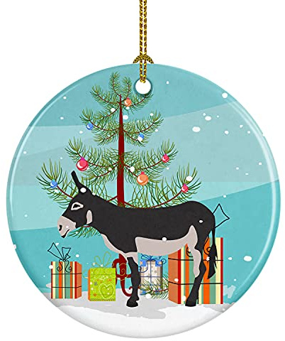 Asino Americano Jack Mammut Ciondoli Natalizi Ceramica Ornamenti Di Albero Di Natale Con Cordino Christmas Party Bomboniere