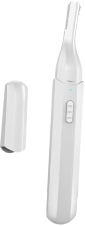 TEHAUX Augenbrauenrasierer Elektrischer und für Tragbarer Damen Herren Schmerzfreiem USB Abs Augenbrauenentferner mit Trimmen für Präzise Schönheitspflege