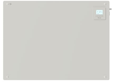 Fácula - Panel Cerámico Programable 550 W | Programación diaria/semanal | Función Ventanas Abiertas | Pintable