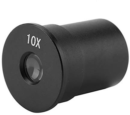 Keenso Huygens - Ocular óptico de alta calidad para microscopios biológicos, 10 aumentos, visión clara para entusiastas del microscopio, 23,2 mm, color negro
