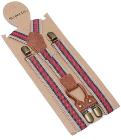 CHENWEIHAI Tirantes Suspender Cinturón De Tirantes Elásticos A Rayas para Mujer Tirantes Ajustables para Bodas De 2,5 Cm De Ancho (1)