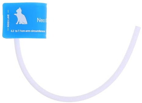 Brassard Vétérinaire Bleu pour Animaux, Manchon de Mesure de Tension | Usage Domestique, Adapté aux Chats et Petits Animaux, Plastique et Tissu, Facile à Utiliser