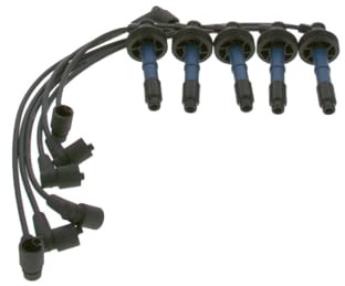 BOSCH Zündleitungssatz 0986357232 | Kompatibel mit: RENAULT SAFRANE II, VOLVO 850, 850 Kombi, C70 I Cabriolet, C70 I Coupe, S70, S80 I, V70 I