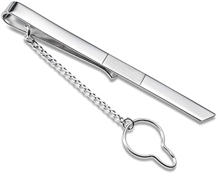 STERLL Pasador De Corbata Para Hombre De Plata 925 Con Acabado Brillante Y Mate