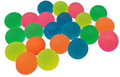 Unbekannt Packung mit 200 mehrfarbigen 20-mm-Hüpfbällen.