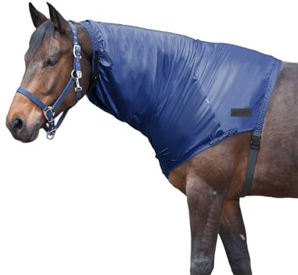 Waldhausen Couvre-cou anti-eczéma, bleu nuit, Pur-sang