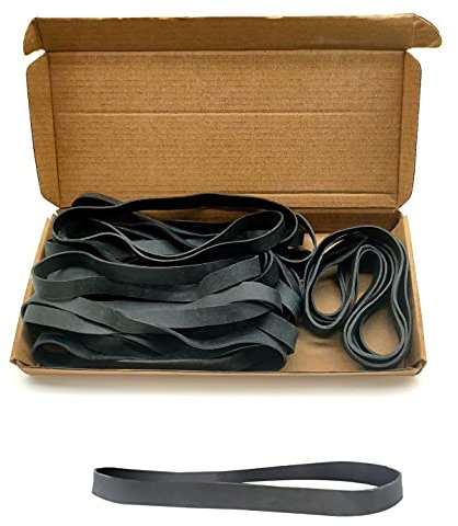 35 elastici in gomma spessa per spazzatura a casa, ufficio, scuola, colore nero