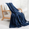 Grande Coperta Termica Riscaldamento Rapido, Grande e Morbida in Flanella con 1-10 ore di Spegnimento Automatico e 4 Livelli di Calore, Lavabile in Lavatrice (Bleu Foncé, 130x180cm)