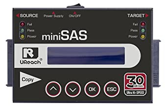 UReach SA310 SAS SATA Duplicador de disco duro y borrador de datos 30GB/min de alta velocidad SAS Drive Wiper