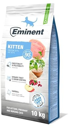 Eminent Kitten | High Premium Kätzchenfutter Glutenfreie |Trockenfutter für Kätzchen, trächtige und laktierende Katzen 10kg