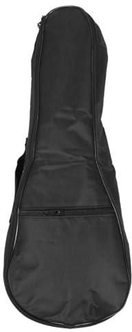 SUPVOX Custodia Ukulele 21 Pollici Soprano - Borsa Imbottita Impermeabile in Tessuto Oxford, Protezione Antiurto con Tracolla Regolabile e Tasca per Accessori, Nero